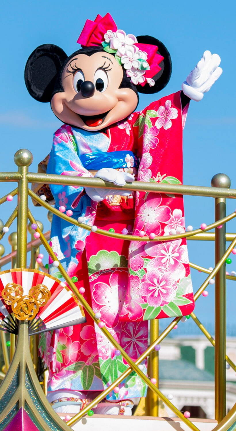東京ディズニーリゾートの2022年お正月、和服ミッキーマウスによる新年グリーティング＆“寅年”グッズ｜写真2