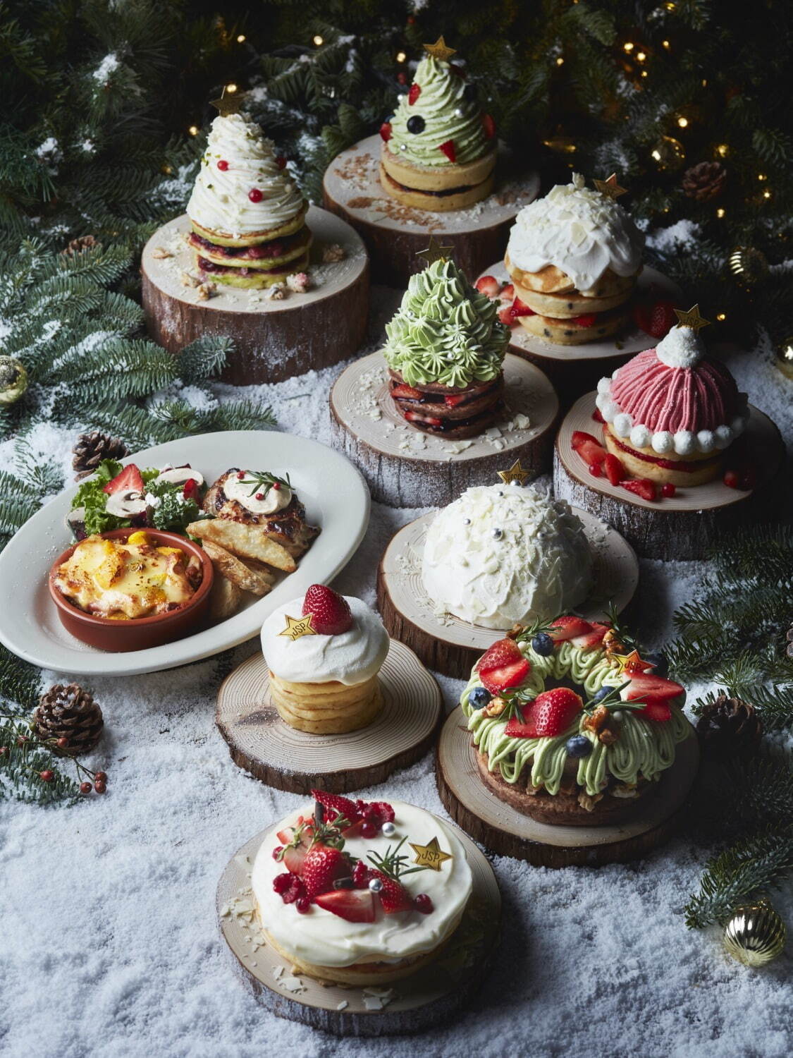 「J.S. パンケーキ カフェ」のクリスマス限定パンケーキ、店舗毎に異なる全9種類｜写真2