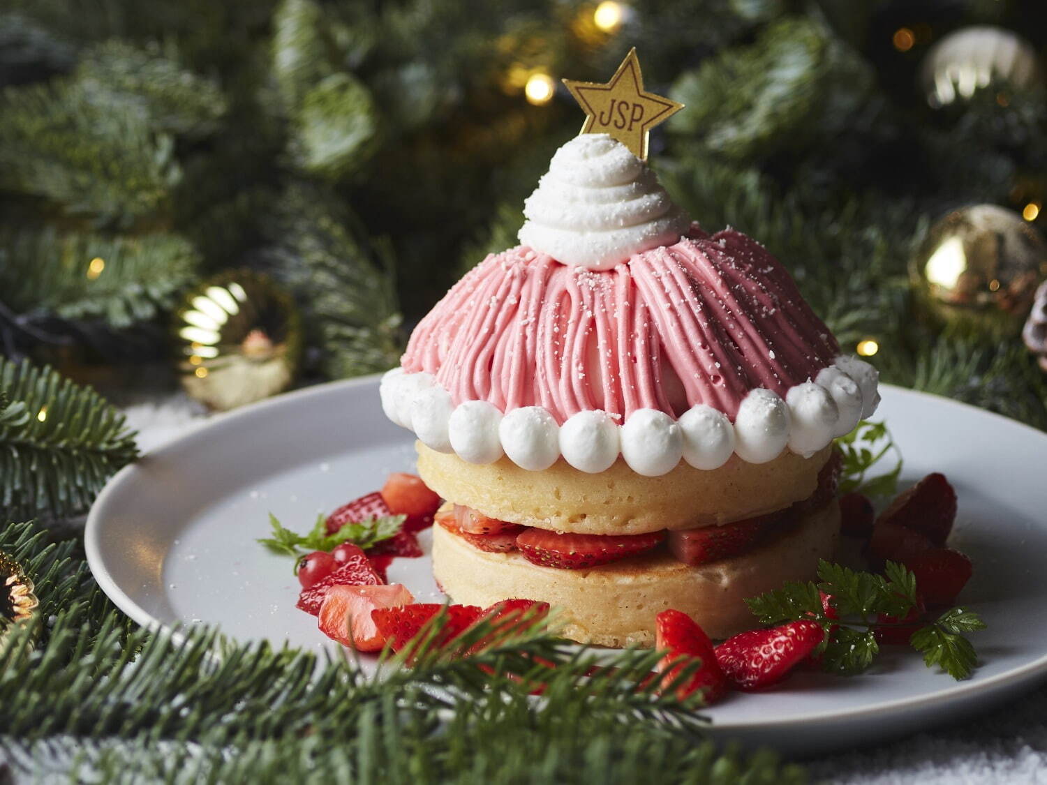 「～南町田店から贈るクリスマス～サンタ帽子のパンケーキ」1,540円