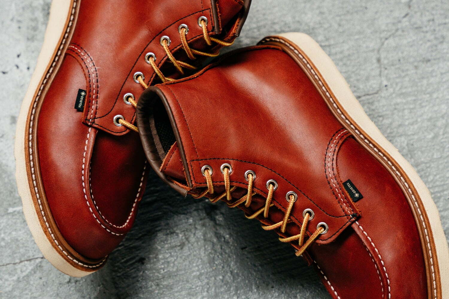レッドウィング“防水仕様”の定番6インチブーツ、ゴアテックス素材のアッパー＆ライニング