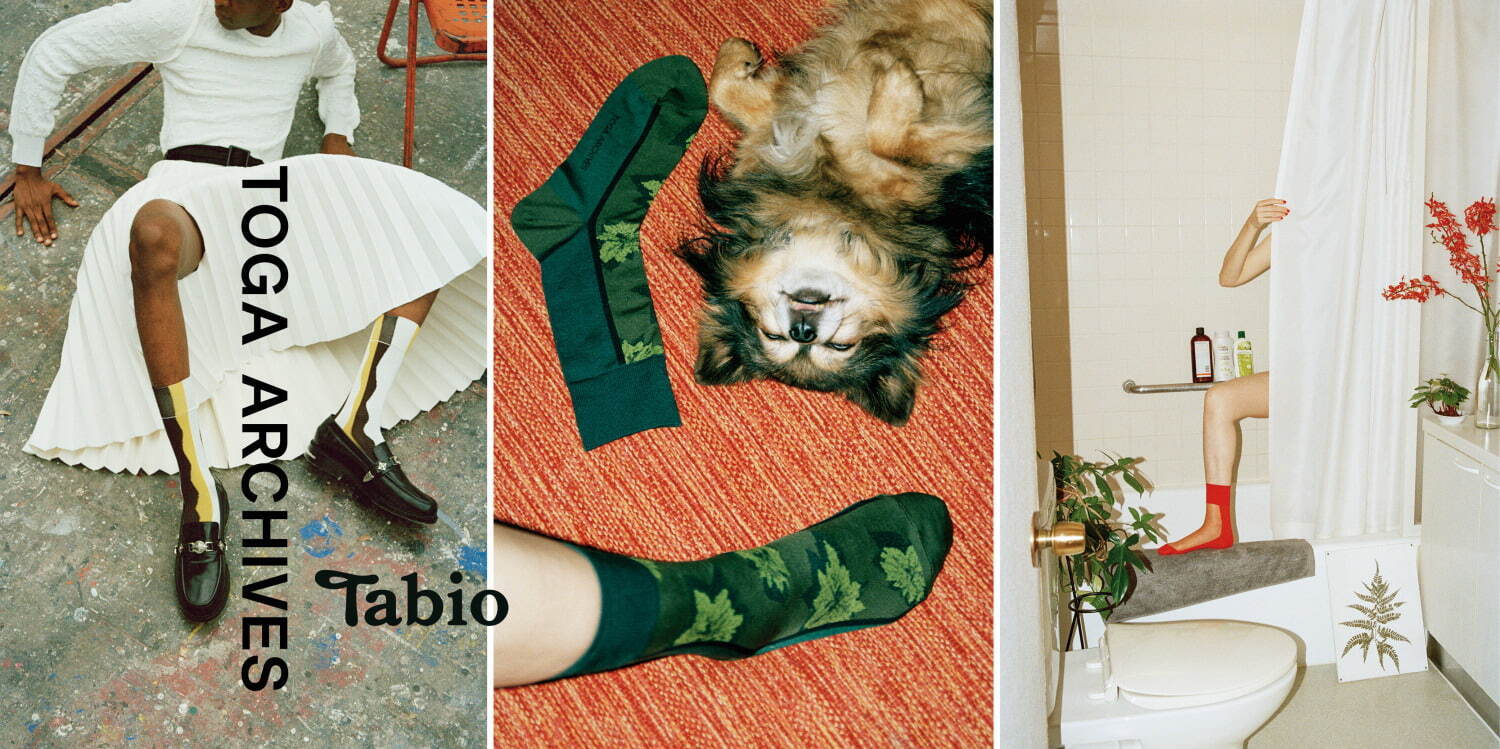TOGA×タビオのコラボソックス第2弾、花柄やウエスタンモチーフの靴下＆シアーソックス｜写真1