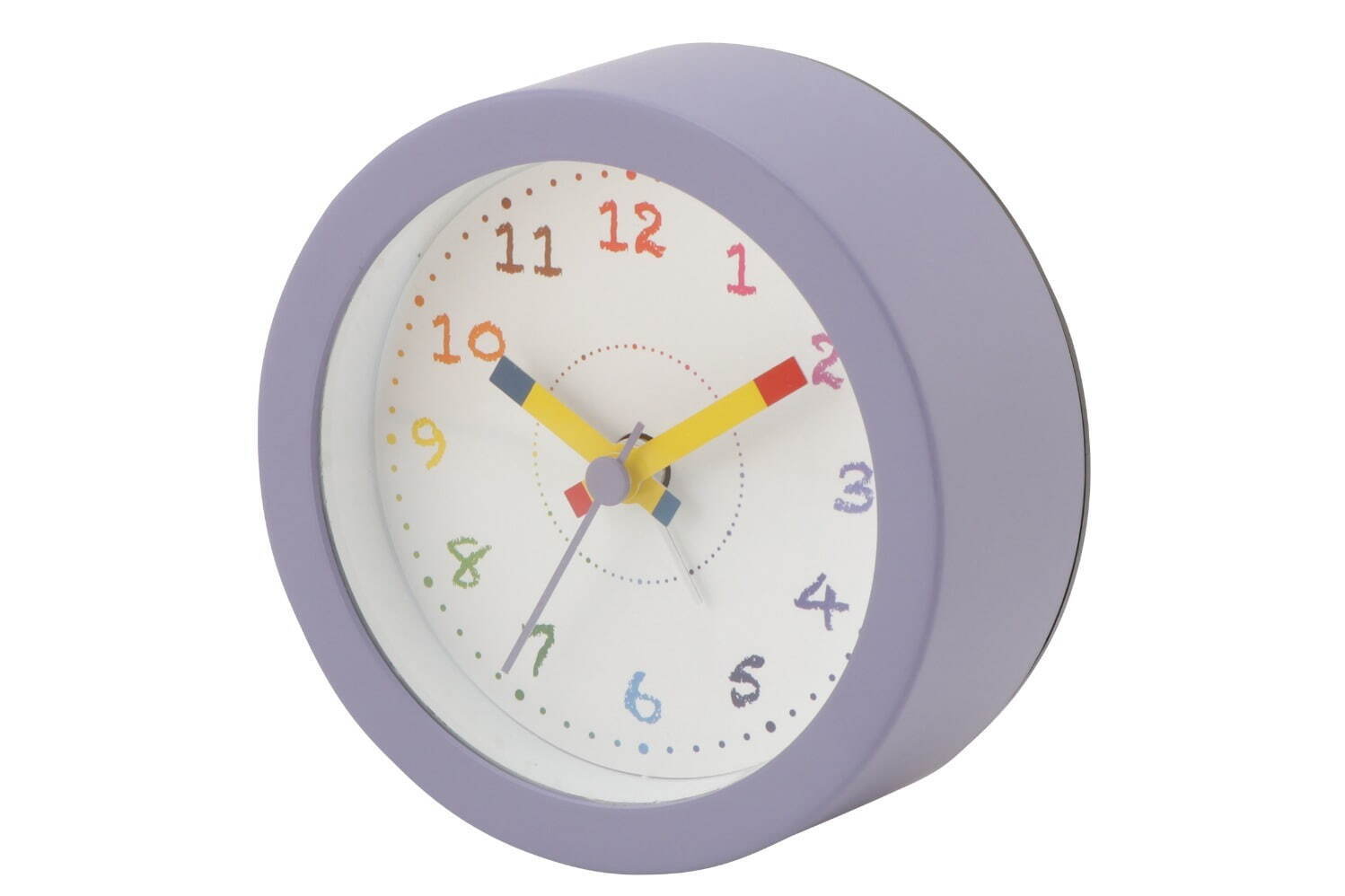 「クレパス柄くろっく」置時計に“大人”な新色、クレパス針＆カラフルな手書き風インデックス｜写真3