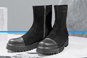 ミューズ×キッズ ラブ ゲイトのサイドジップブーツ、スエードアッパーに“ラバーディップ”加工