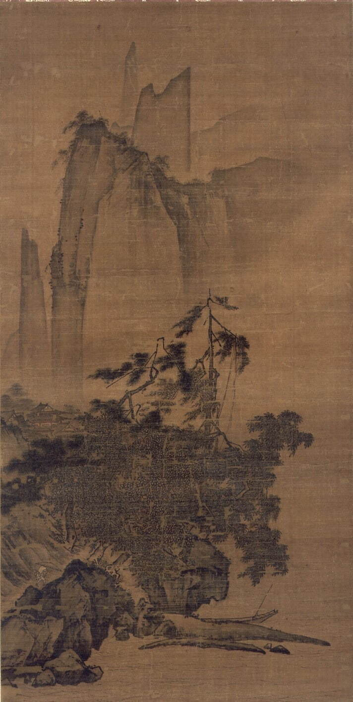 国宝　伝 馬遠《風雨山水図》南宋時代・13世紀　静嘉堂文庫美術館蔵
［前期(10月1日(土)〜11月6日(日))展示］