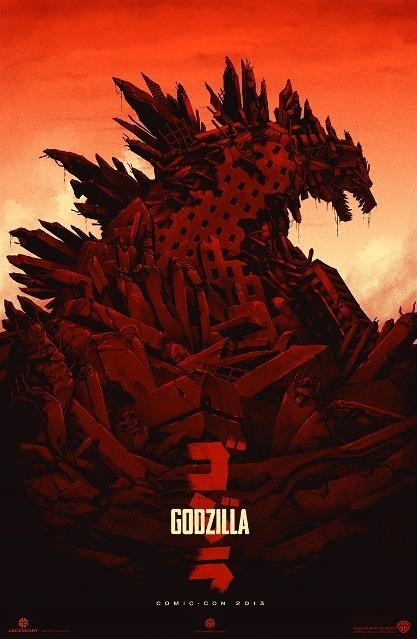 『GODZILLA ゴジラ』(2014年／アメリカ／ギャレス・エドワーズ監督) ポスター：ファントム・シティ・クリエイティヴ(2013年) MONDO所蔵