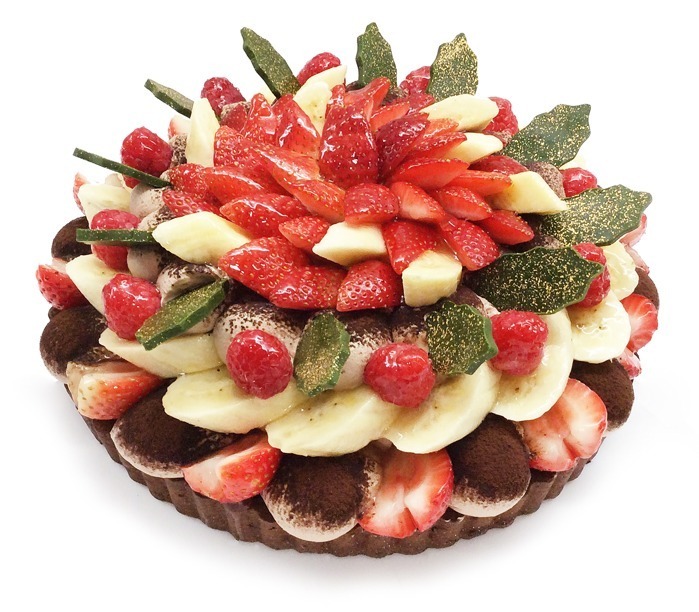 いちごとバナナのチョコケーキ 1ピース 900円