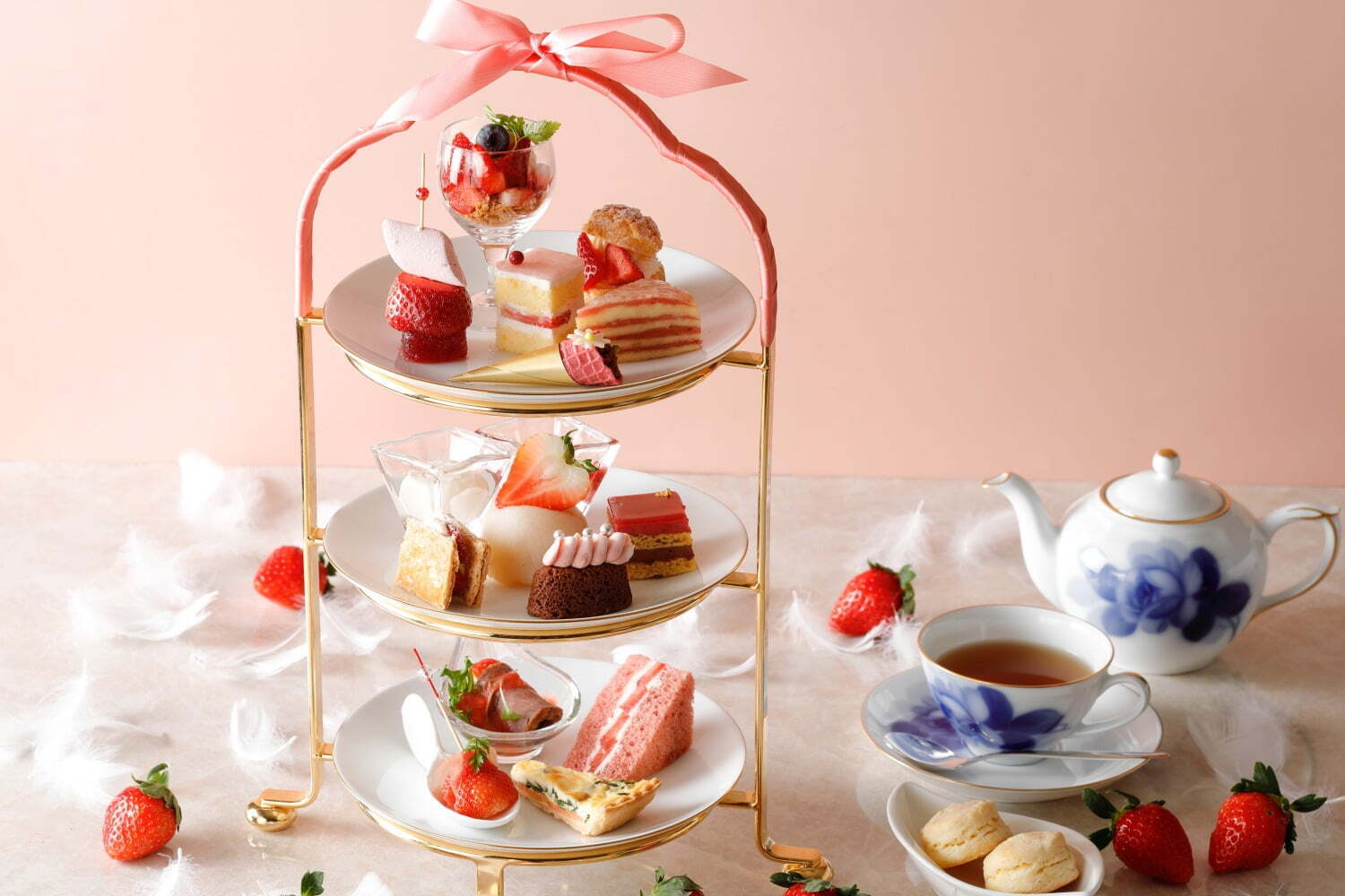 ギモーヴ｜ブランド苺「京の雫」アフタヌーンティーがウェスティン都ホテル京都で、苺のモンブラン＆パフェも