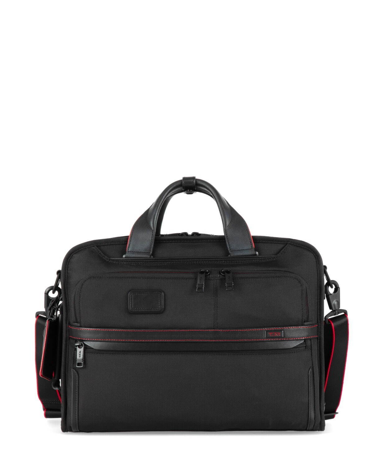 トゥミの新作バッグ、“黒×赤”のトートやバックパック、ブリーフ