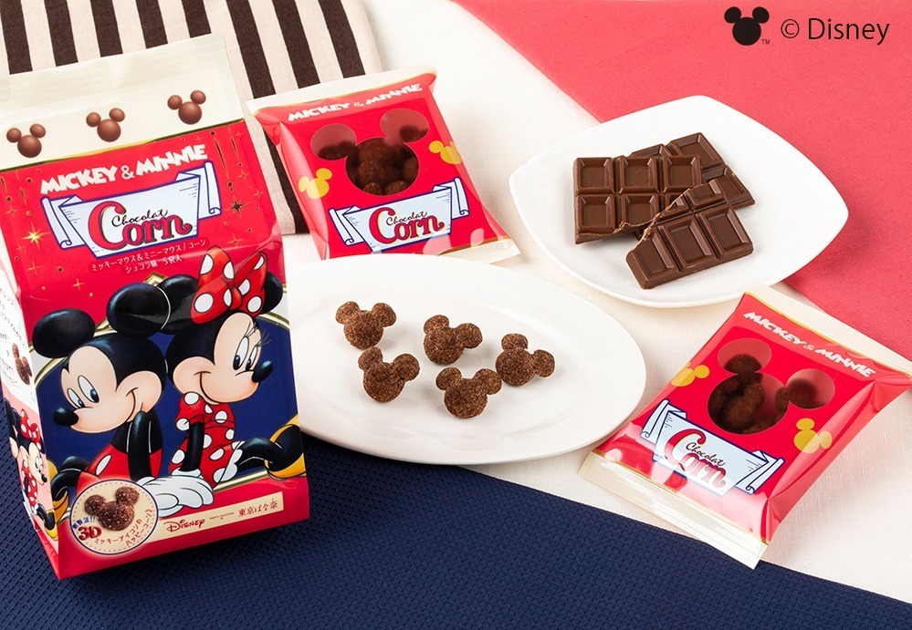 東京ばな奈とディズニー ミッキーマウス ミニーマウス 新スイーツ ぷくぷくミッキーのショコラコーン ファッションプレス