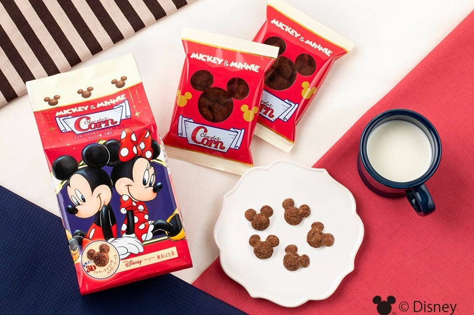 東京ばな奈とディズニー「ミッキーマウス＆ミニーマウス」新スイーツ、ぷくぷくミッキーのショコラコーン