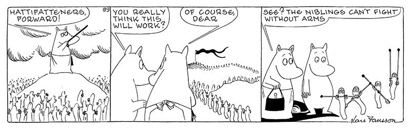 ラルス・ヤンソン「ムーミンたちの戦争と平和」原画 (1974年)