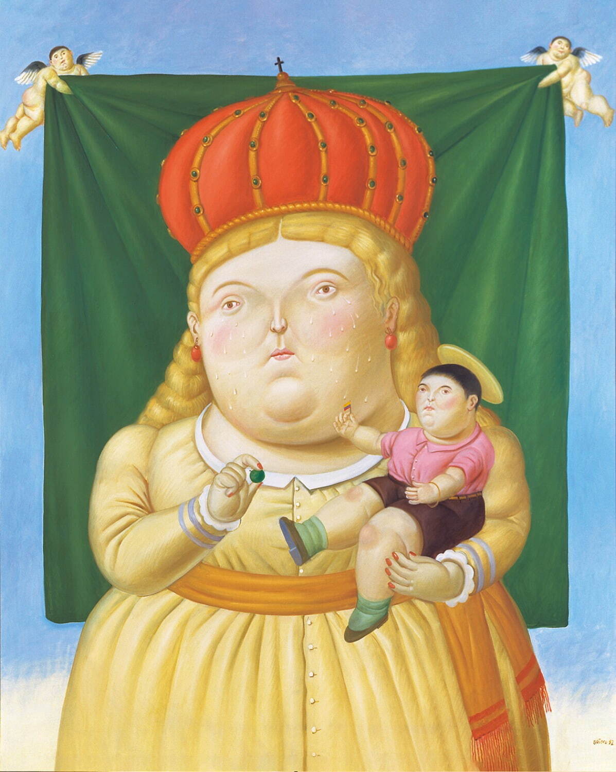 フェルナンド・ボテロ《コロンビアの聖母》 1992年 油彩／カンヴァス