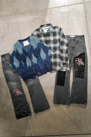 ダイリク×ビームス、ダメージ入り“グランジ”風シャツや花刺繍フレアジーンズ｜写真14