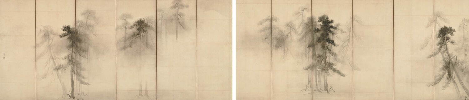 国宝 松林図屏風 長谷川等伯筆 安土桃山時代・16世紀 東京国立博物館蔵
［本館2室(国宝室) 1月2日(日)～1月16日(日)］
