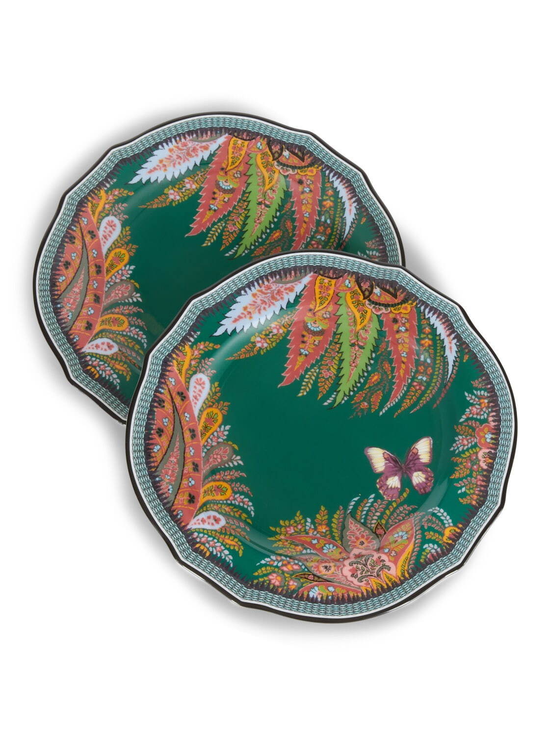 エトロ×ジノリ1735のテーブルウェア、“蝶＆草花”をペイズリー柄で表現したプレートやティーカップ｜写真10