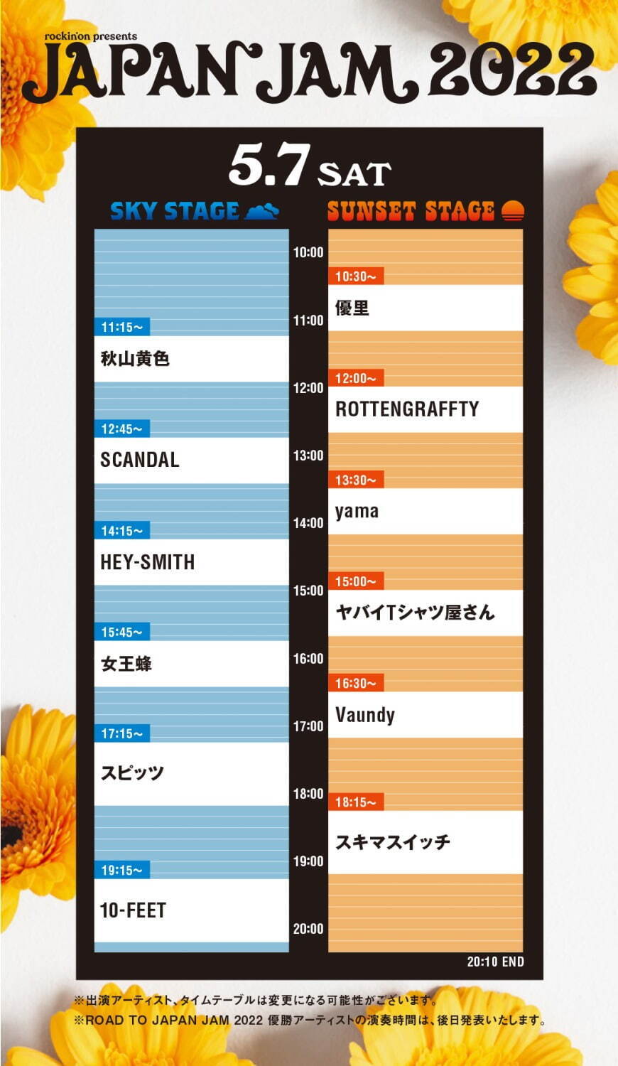 野外音楽フェス ジャパンジャム 22 千葉市蘇我スポーツ公園でgwに マカロニえんぴつや優里 ファッションプレス