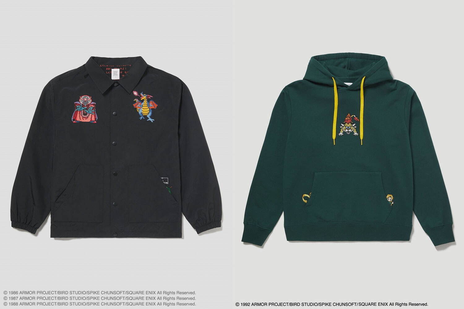 グラニフ×ドラクエのコラボ第2弾、魔王の刺繍コーチジャケットや グラニフ×ドラクエのコラボ第2弾、魔王の刺繍コーチジャケットや