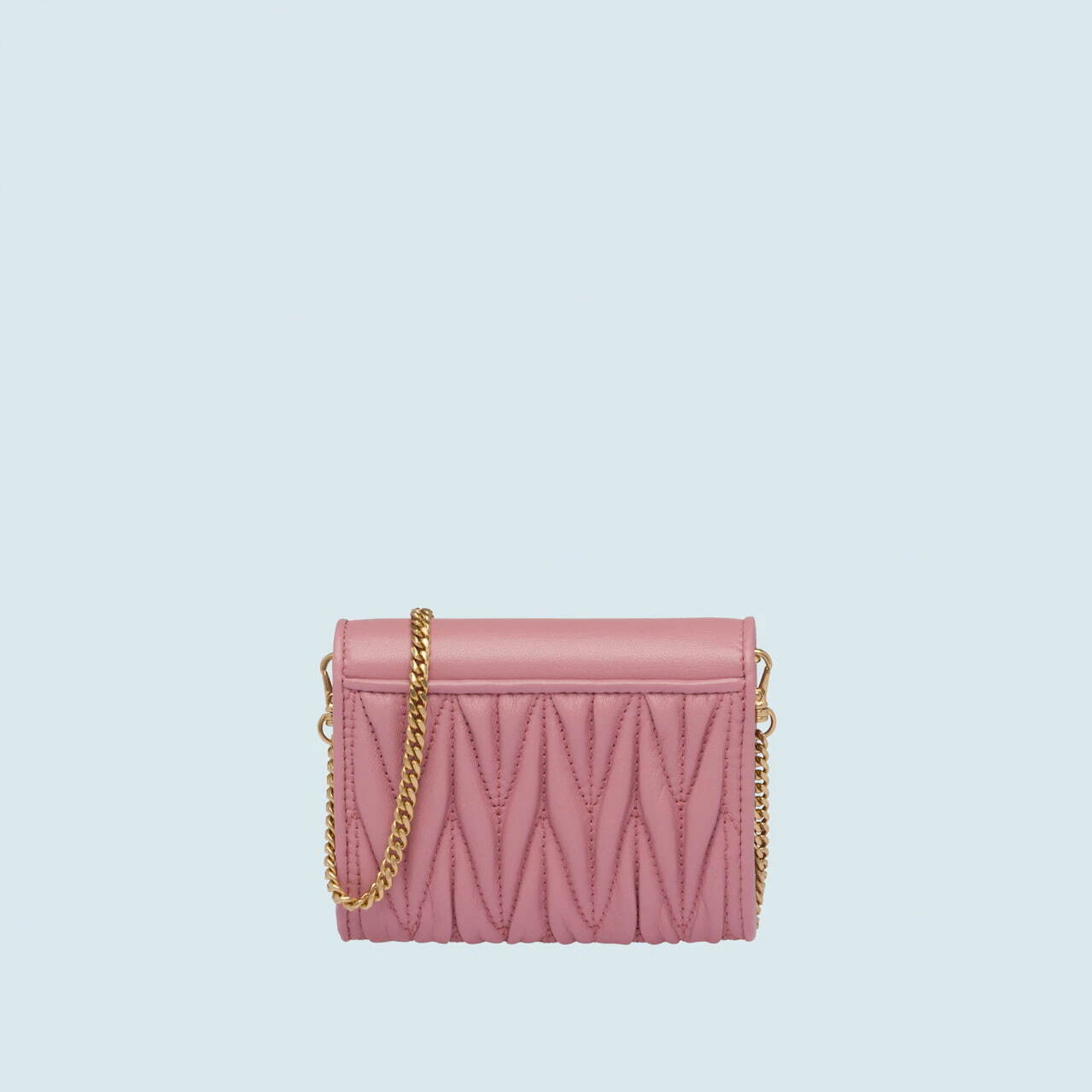 ミュウミュウ“ピンク”のミニ財布 - ハートモチーフやドット柄、チェーンストラップ付きウォレット｜写真18