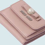 ミュウミュウ“ピンク”のミニ財布 - ハートモチーフやドット柄、チェーンストラップ付きウォレット｜写真12