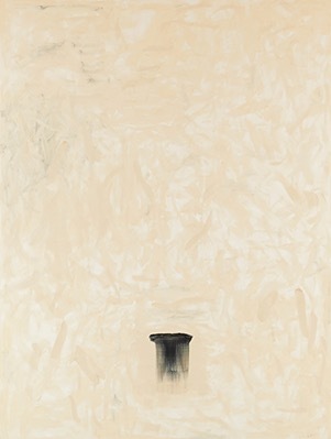 李禹煥《風と共に》1990年 油彩/カンヴァス 291×218cm 東京国立近代美術館