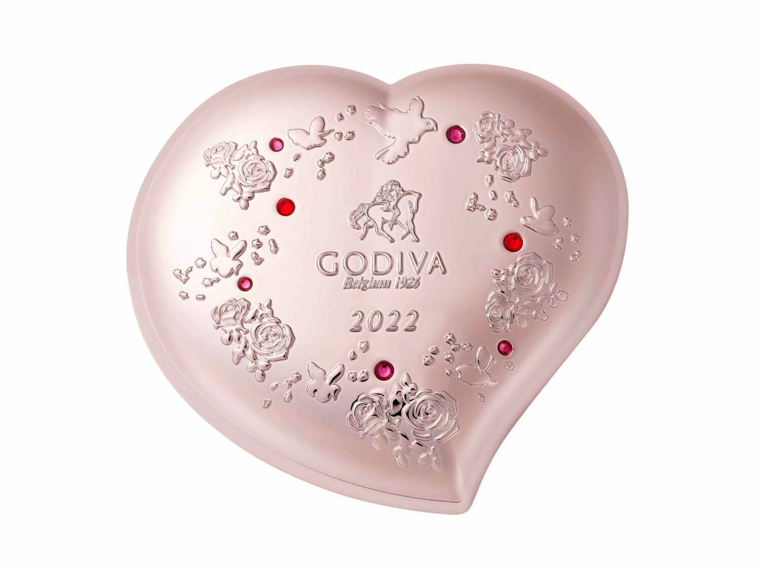 ゴディバのバレンタイン2022"心ときめく"ピンク&苺の限定チョコレート、青い鳥や煌めくハート缶｜写真4