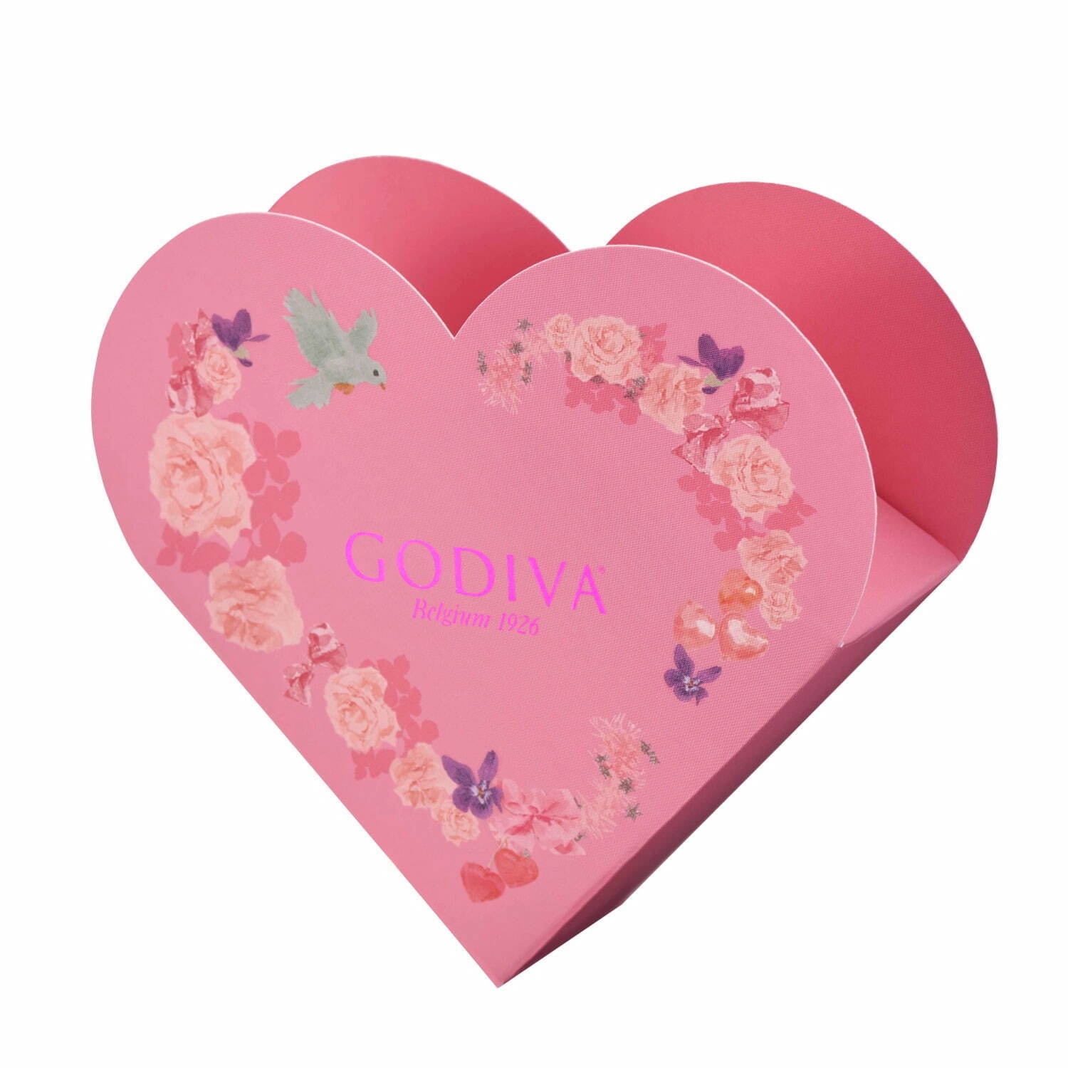 ゴディバのバレンタイン2022"心ときめく"ピンク＆苺の限定チョコレート、青い鳥や煌めくハート缶｜写真18