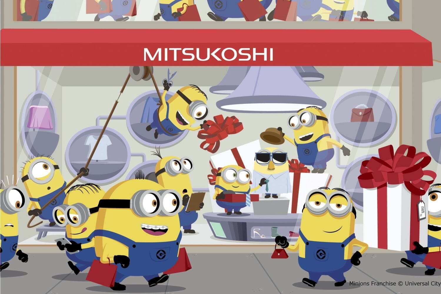 銀座三越「ミニオン ハチャメチャショッピング」