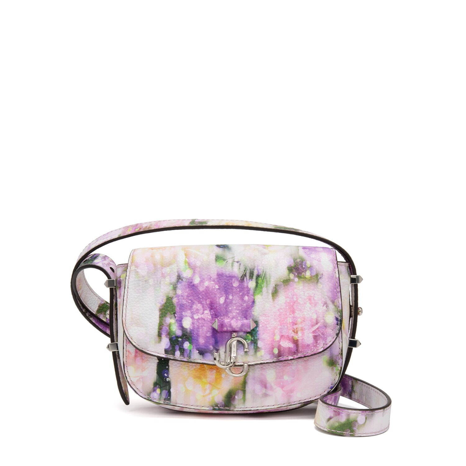 ジミー チュウ22年春ウィメンズバッグ、淡い花柄のサテンバッグやグラデカラーのクリスタルバッグ｜写真5