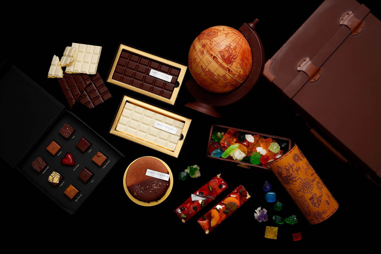 パレスホテル東京のバレンタイン2022、“まるで本物”地球儀ショコラ＆“輝く琥珀糖入り”宝箱チョコ｜写真15
