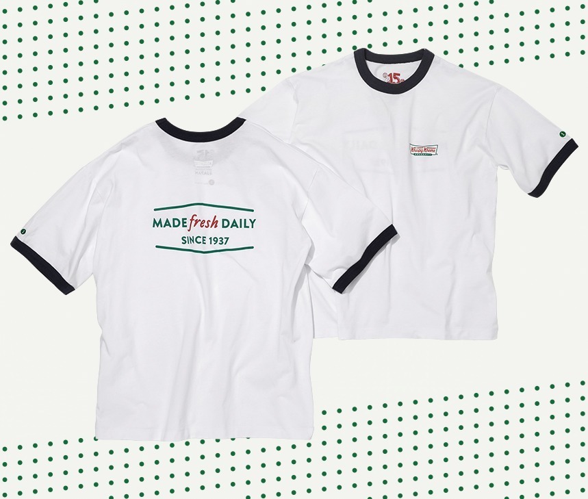 クリスピー・クリーム・ドーナツがTシャツに？！人気ドーナツ柄