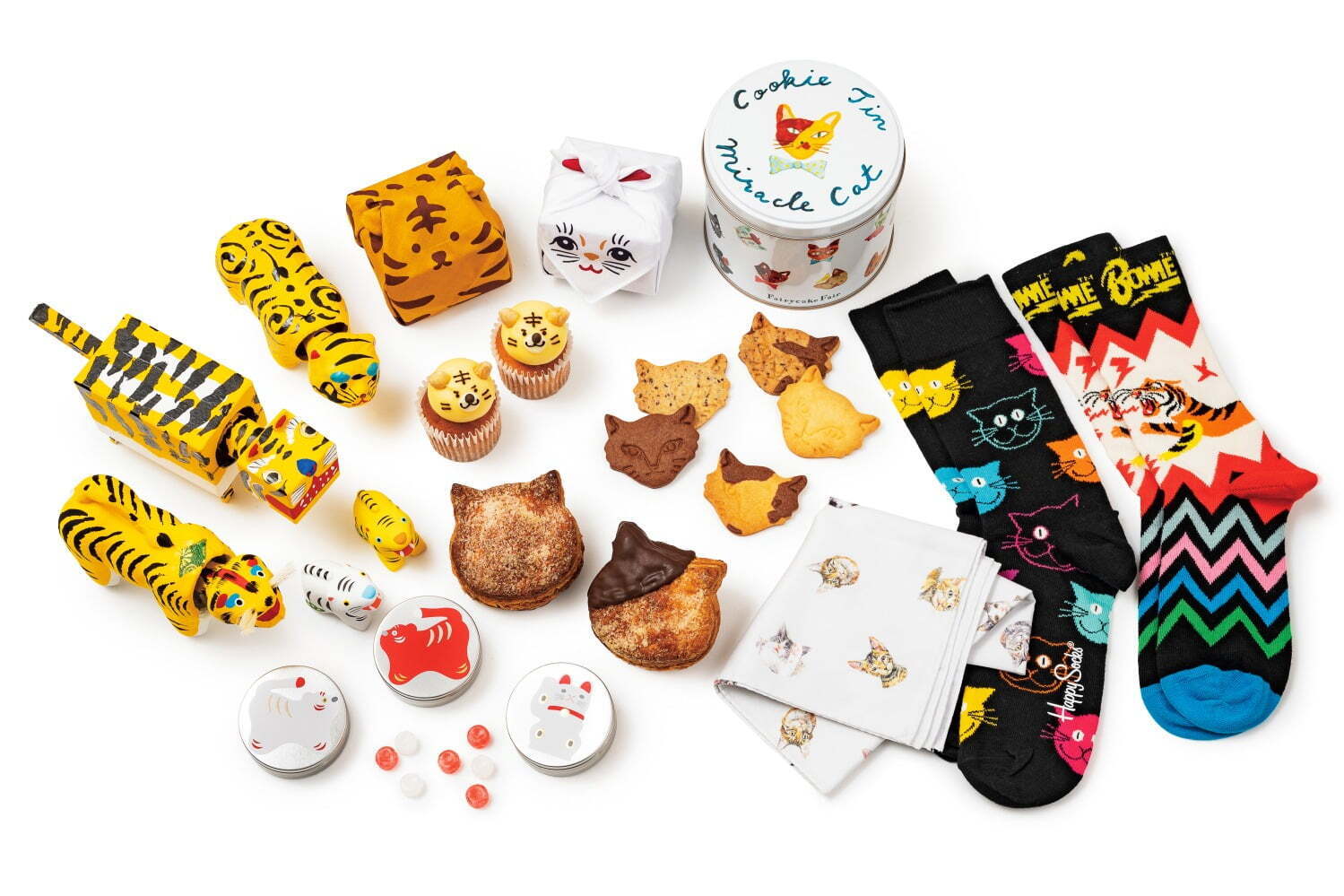 和菓子｜“とら＆ねこ”スイーツが東京駅「グランスタ」に集結、寅クリームのカップケーキや猫クロワッサンなど