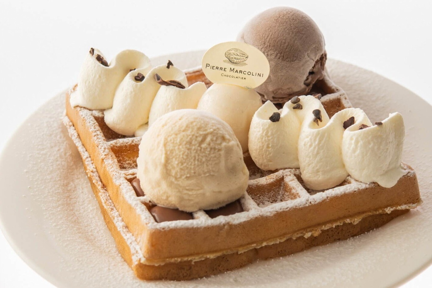 ピエール マルコリーニの冬限定チョコスイーツ 、“カカオ”にこだわったパフェやワッフルなど