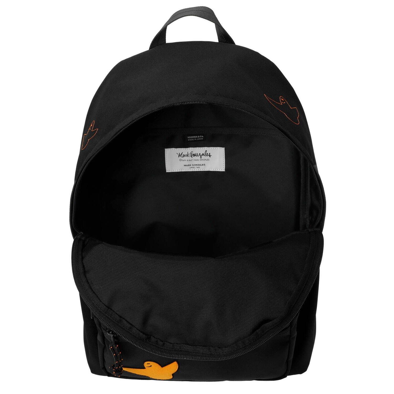 POTR × マーク・ゴンザレスのバッグ、オレンジの“エンジェル”刺繍入り2WAYボストンなど｜写真6