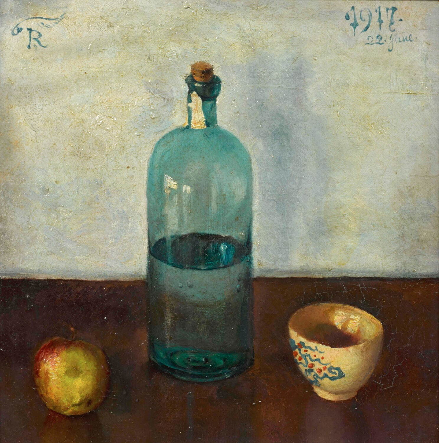 岸田劉生《壜と林檎と茶碗》1917年(大正6) 京都国立近代美術館蔵