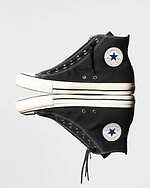 ワコマリア×ノンネイティブ×コンバース“フロントジップ”スニーカー、内側にレオパード＆パイソン柄｜写真2