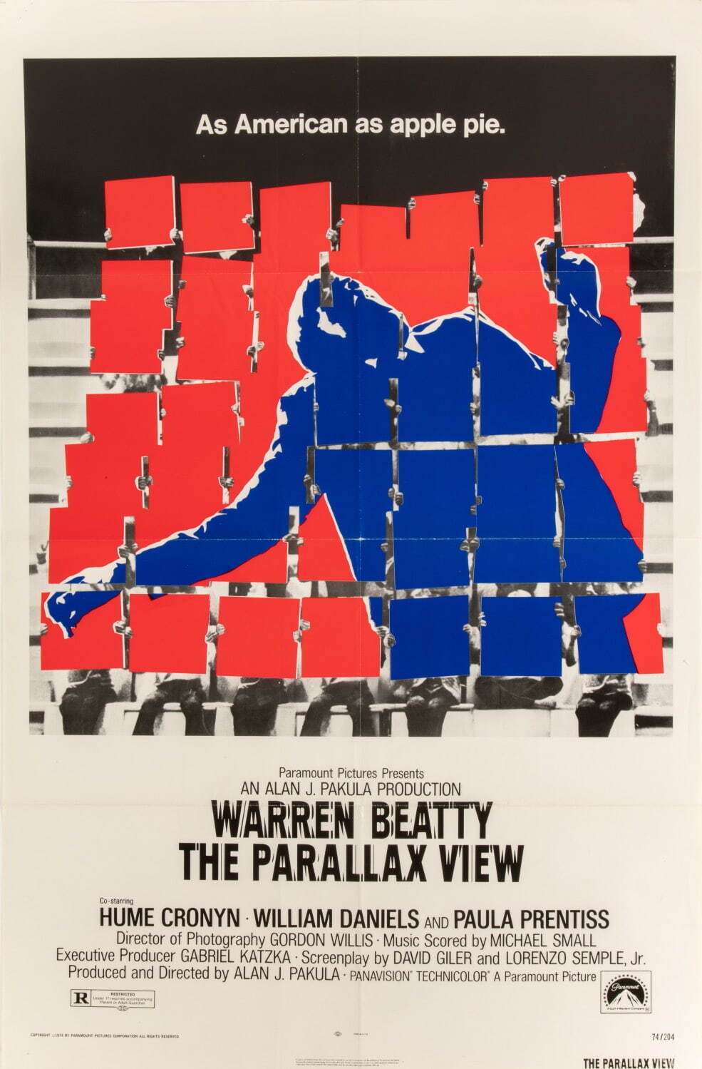 『パララックス・ビュー』(1974年)US版ポスター