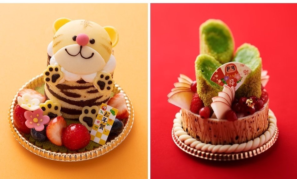 「お正月ケーキ」22年干支"トラ"＆抹茶の"門松"ケーキ、横浜ロイヤルパークホテルに｜写真3