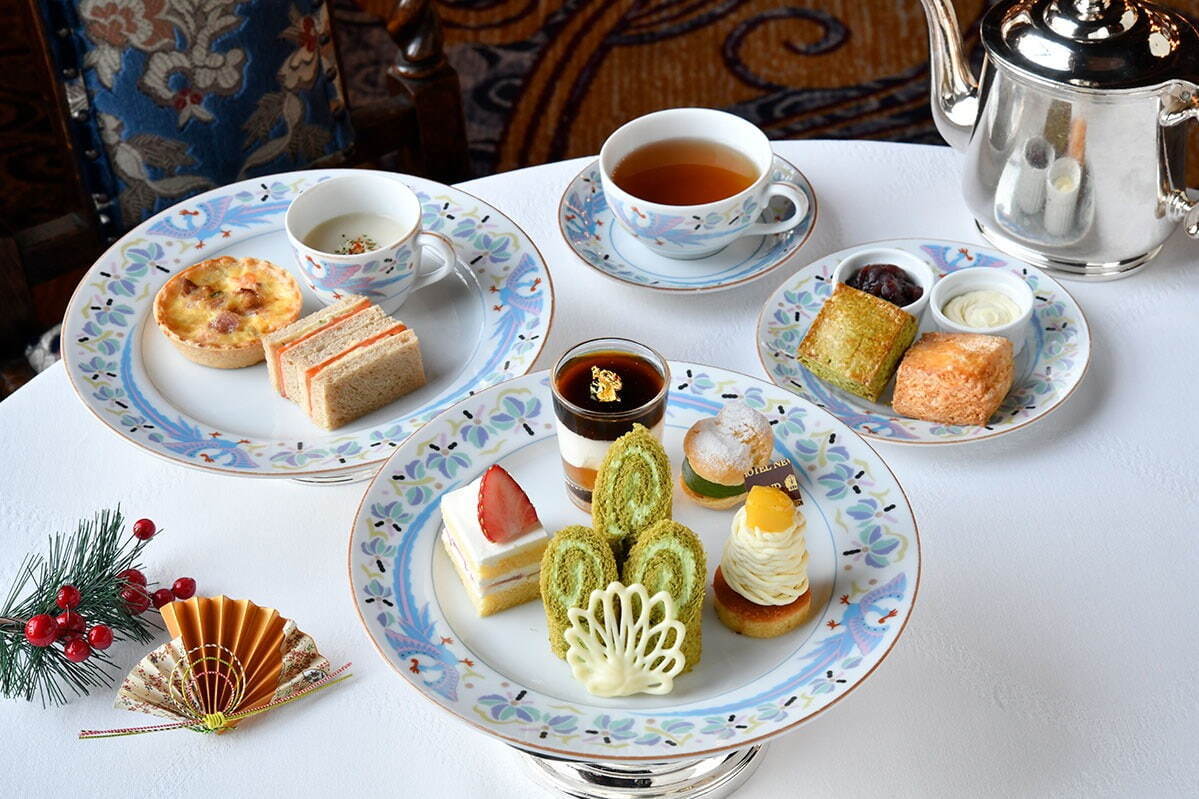 「新春アフタヌーンティーセット」"門松"の抹茶ケーキなどが横浜・ホテルニューグランドに｜写真3