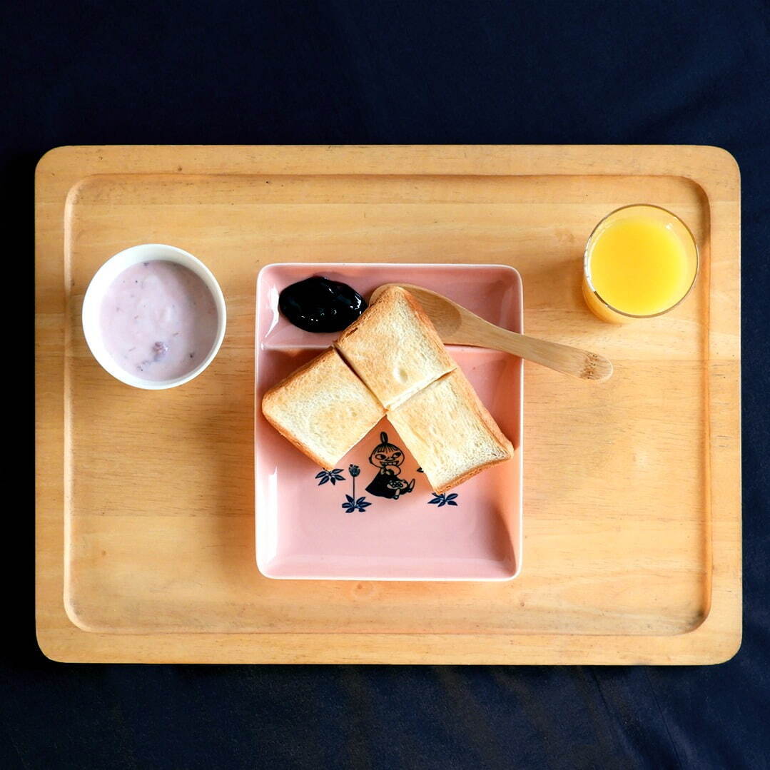 ムーミン＆リトルミイの“トーストを美味しく食べる”ための新作プレート、山加商店から｜写真1