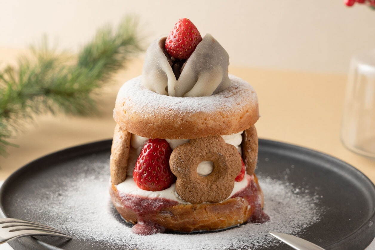 ドーナツ｜京都コエ ドーナツ「八ッ橋ドーナツ」生八ッ橋いちご大福を乗せたドーナツメルトやみたらし風など4種