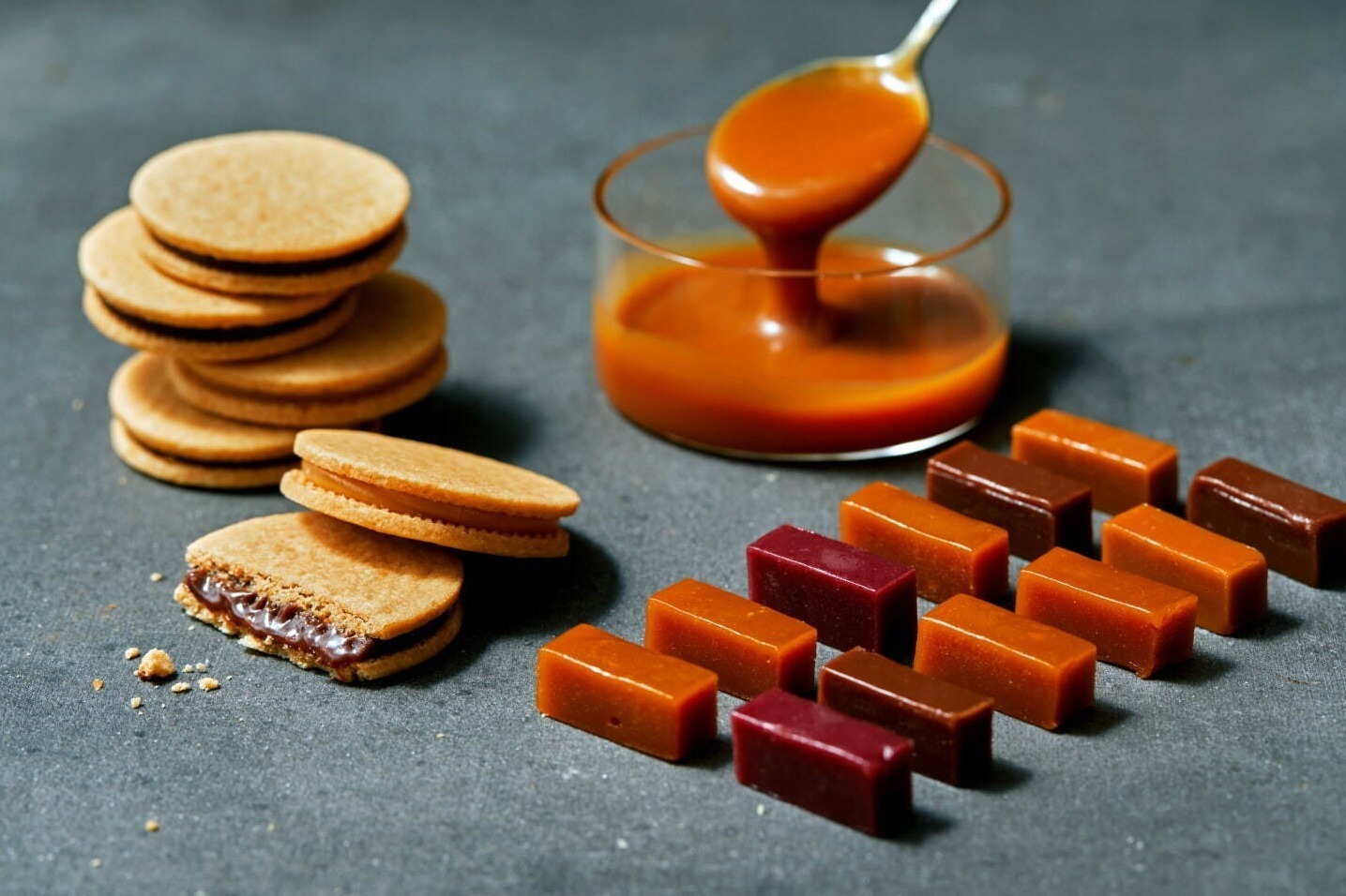 チョコレート バンク2022年バレンタイン"カカオバター"のとろけるキャラメル＆キャラメルサンド