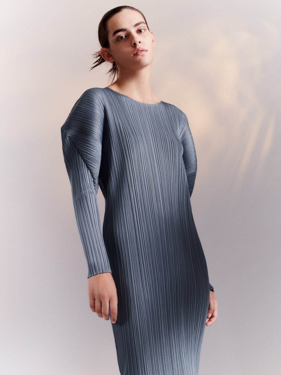 PLEATS PLEASE ISSEY MIYAKE グレー ワンピース | eclipseseal.com