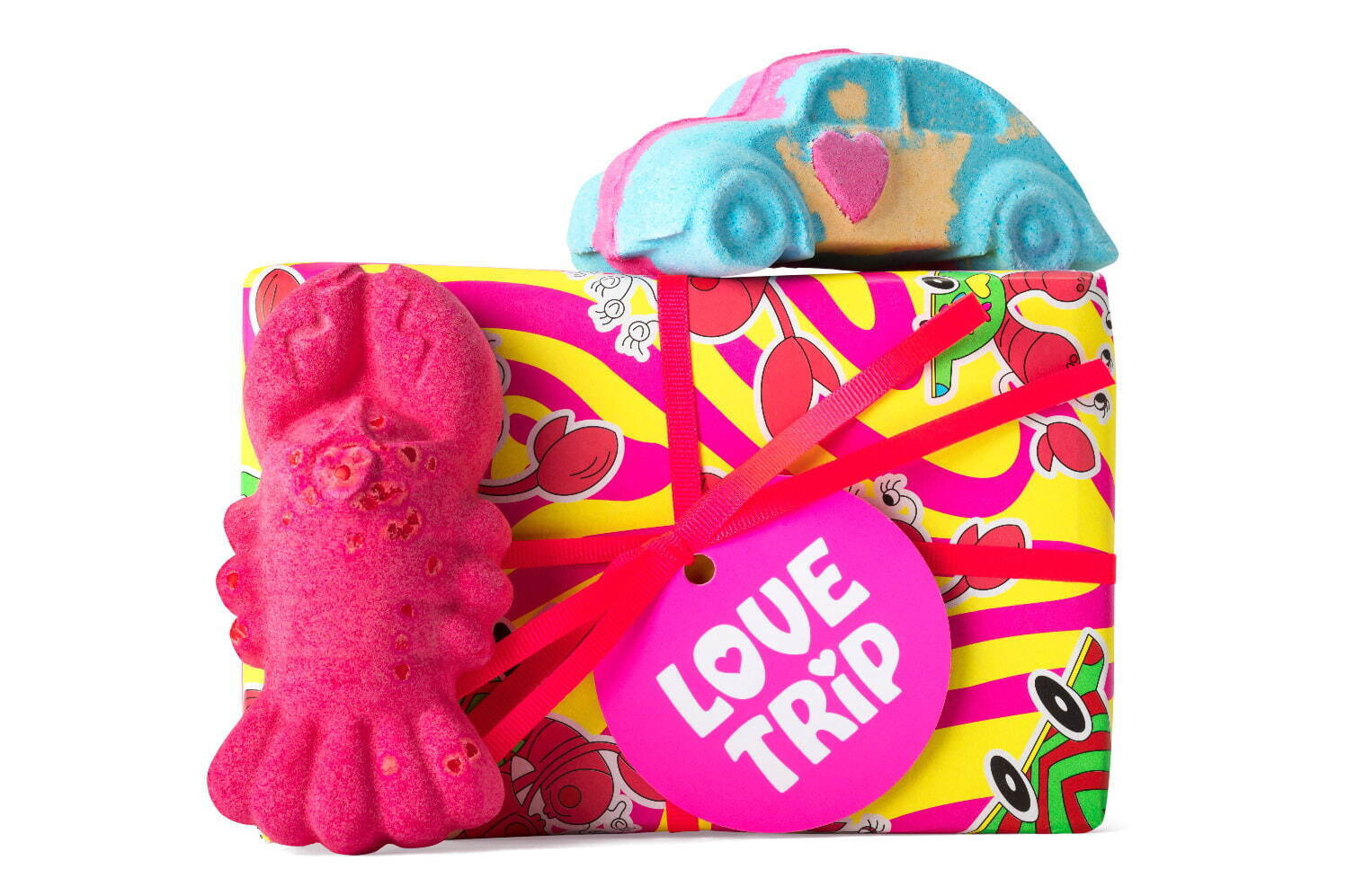 ラッシュのバレンタイン限定ボディケア2022、ハートが溢れる“ロブスター型”バスボムなど