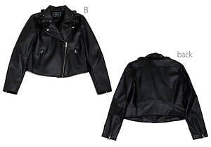 MILK ジャケット ライダースジャケット Faux-leather ライダース