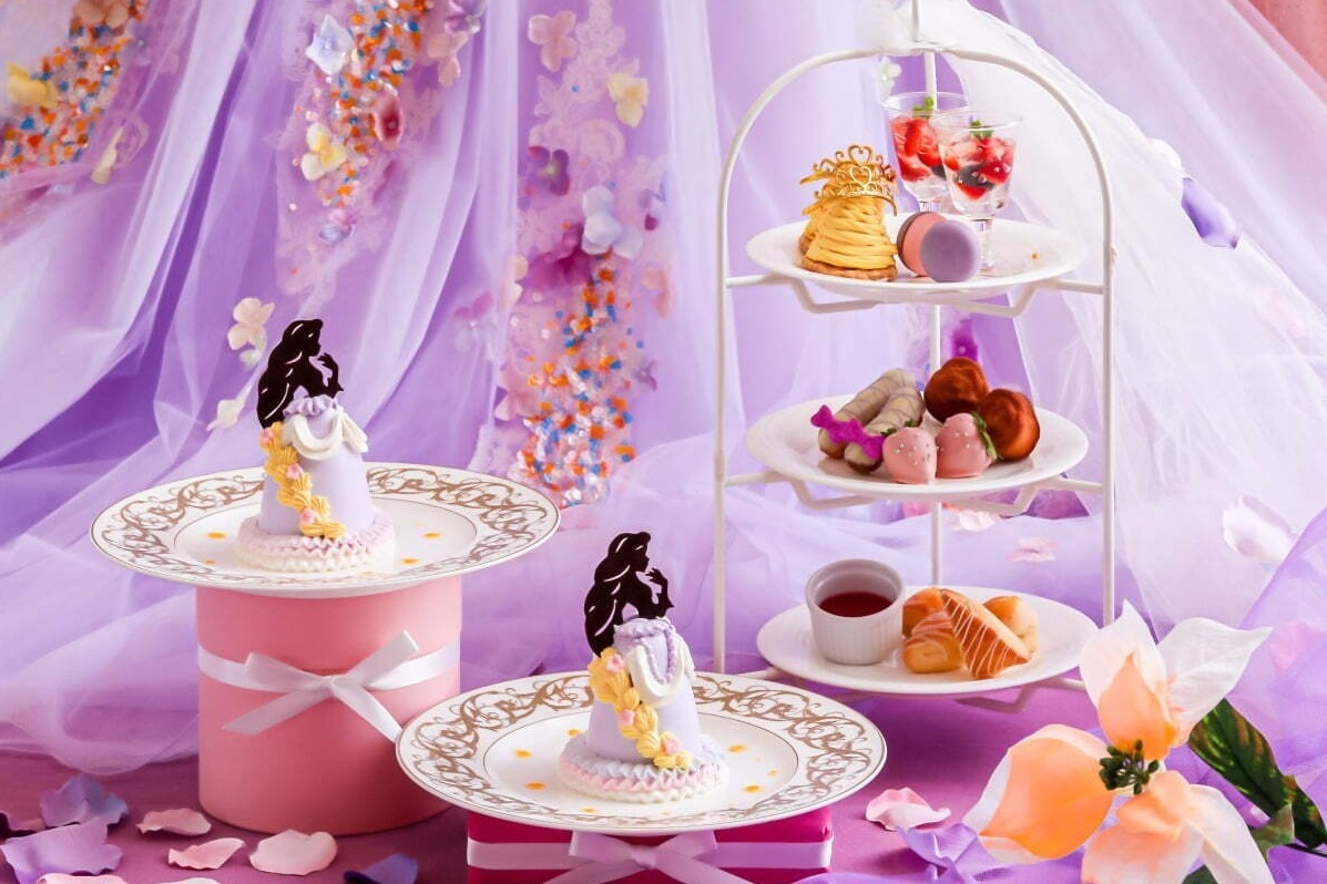 プリンセス アフタヌーンティー が東京で ドレス形ショートケーキ リボン付きエクレア ファッションプレス