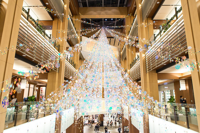 上戸彩が点灯！ミッドタウンにLED28万個のX'masイルミネーション - テーマは「宇宙の広がり」｜写真14