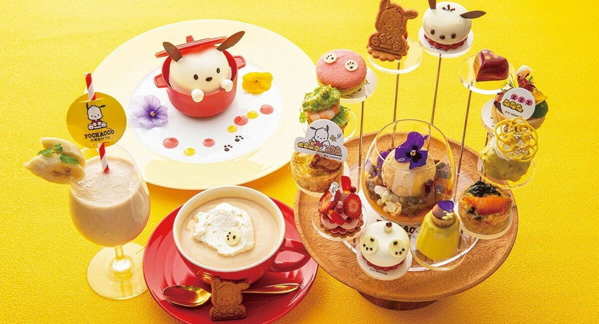 サンリオ「ポチャッコ」カフェが大阪に、“ポチャッコおしり”ケーキ付きアフタヌーンティーも｜写真1