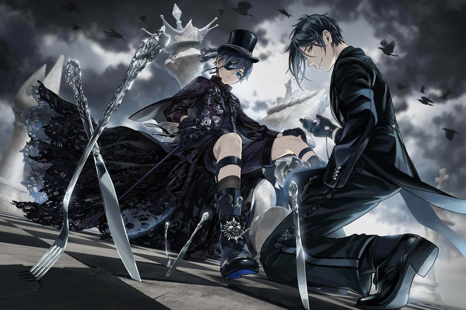 黒執事展 Rich Black 宮城 仙台で 枢やなの原画や衣装展示 制作プロセスも紹介 ファッションプレス