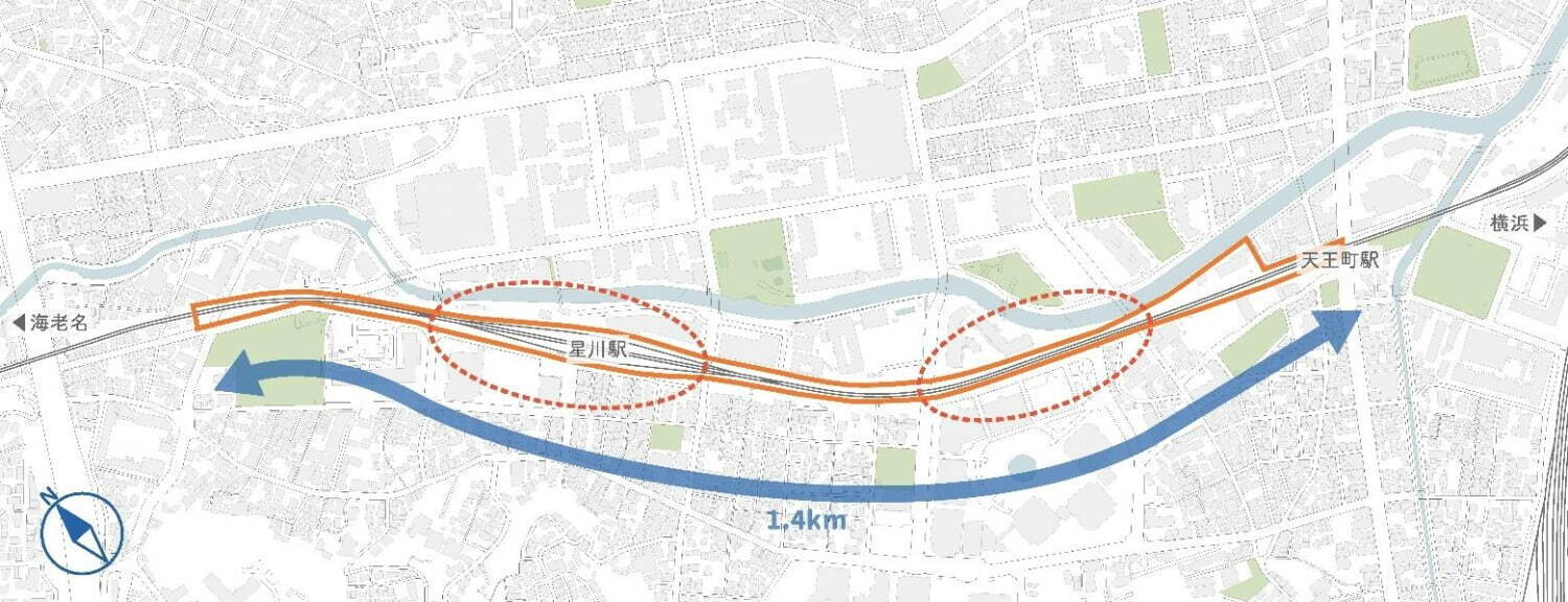 相鉄線・星川駅～天王町駅間の高架下開発、商業施設や広場が連なるまちづくり - 22年冬開業｜写真3