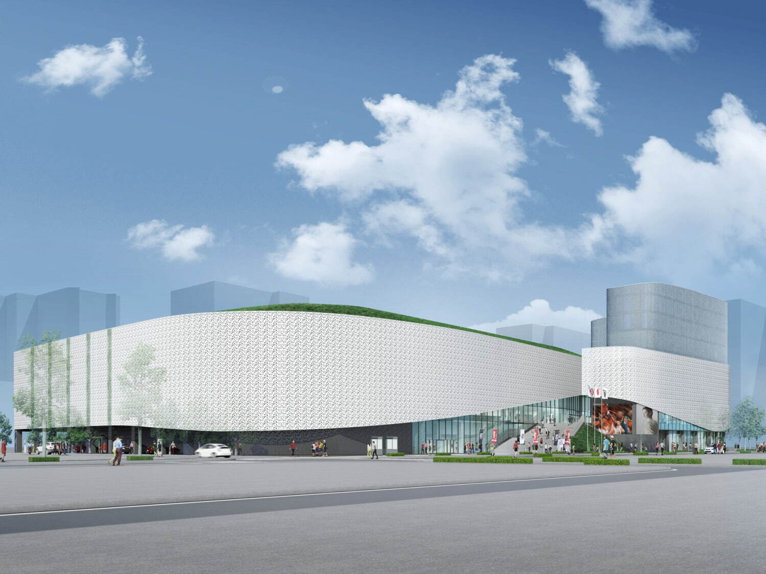 「横浜文化体育館再整備事業メインアリーナ(仮称)」スポーツやコンサートの会場となるメインアリーナ｜写真1